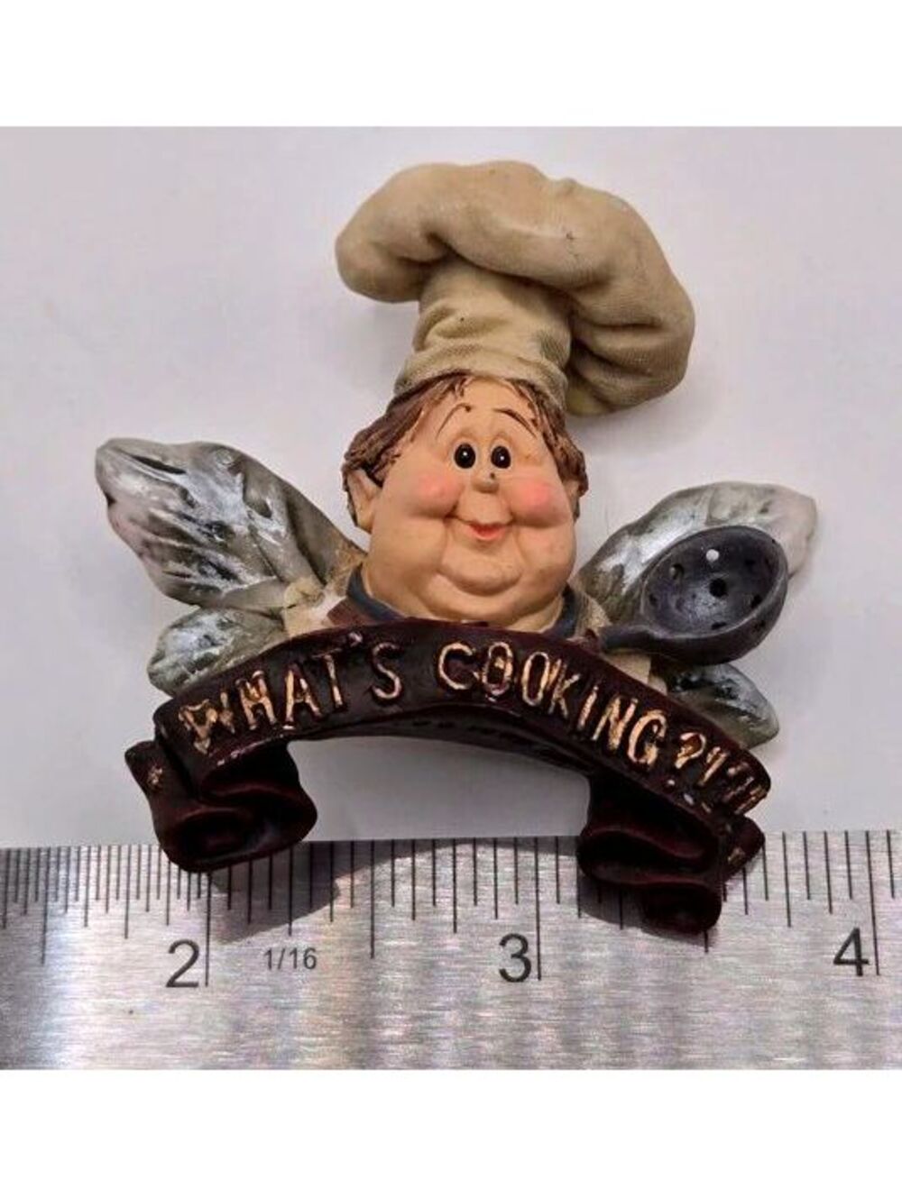 Chef Angel Pin What's Cooking Brooch Figurine